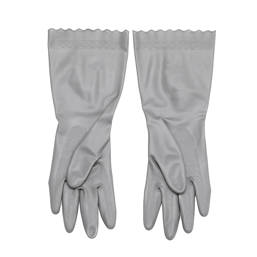 Grey on sale rubber gloves