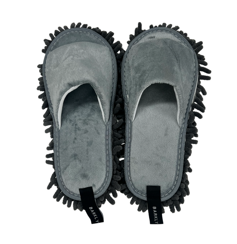 Grey Mop Slippers