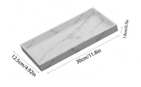 Marble Silicone Tray - Large