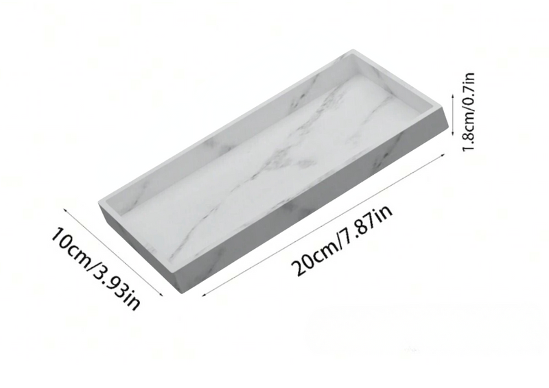 Marble Silicone Tray - Small