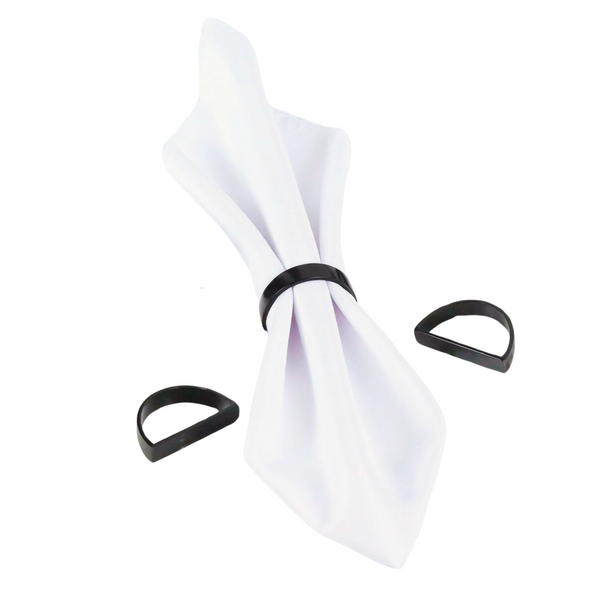 Black Napkin Holders - 6 Pack